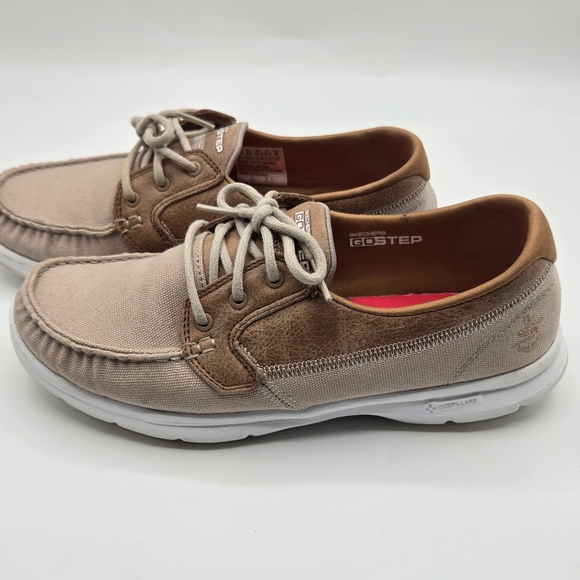 Skechers | Tan Goga Max Boat Shoes Size 8.5 - Picture 5 of 9